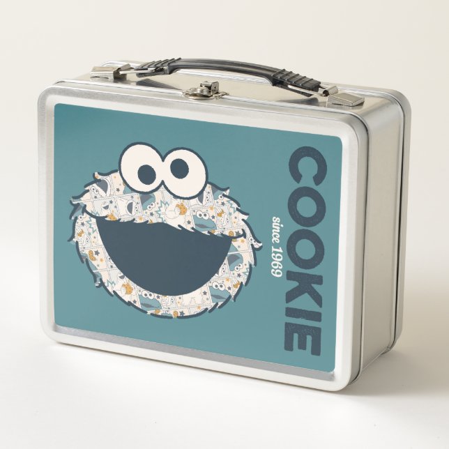 Cookie Monster | Cookie Seit 1969 Metall Brotdose (Vorderseite)