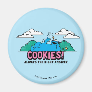 Cookie Monster Cookies immer die richtige Antwor Magnet