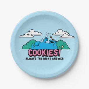 Cookie Monster   Cookies immer die richtige Antwor Pappteller