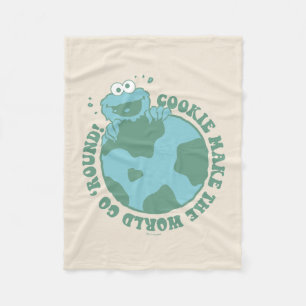 Cookie Monster Cookies machen die Welt zum Allta Fleecedecke