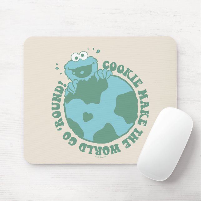 Cookie Monster | Cookies machen die Welt zum Allta Mousepad (Mit Mouse)