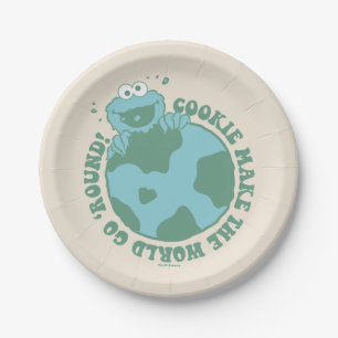 Cookie Monster   Cookies machen die Welt zum Allta Pappteller