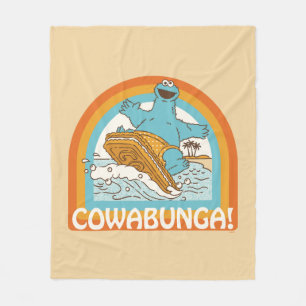 Cookie Monster Cowabunga! Fleecedecke