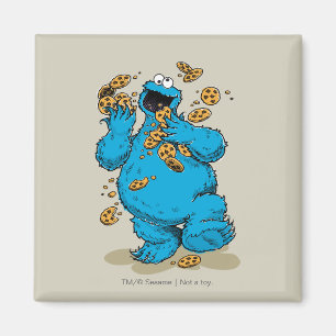 Cookie Monster Crazy Cookies Magnet