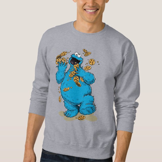 Cookie Monster Crazy Cookies Sweatshirt (Vorderseite)