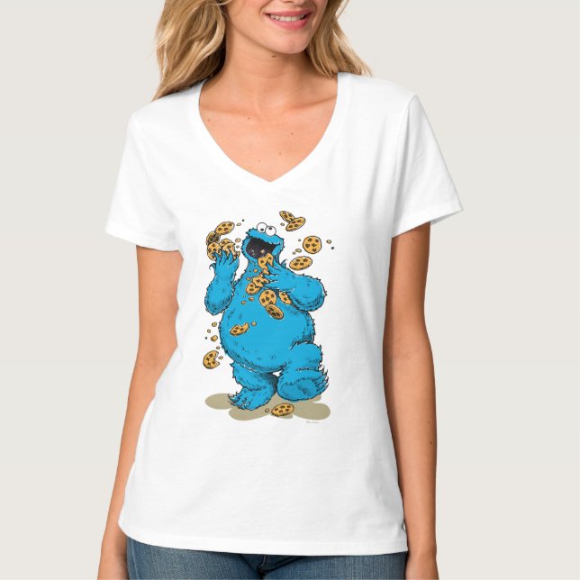 Cookie Monster Crazy Cookies T-Shirt (Vorderseite)