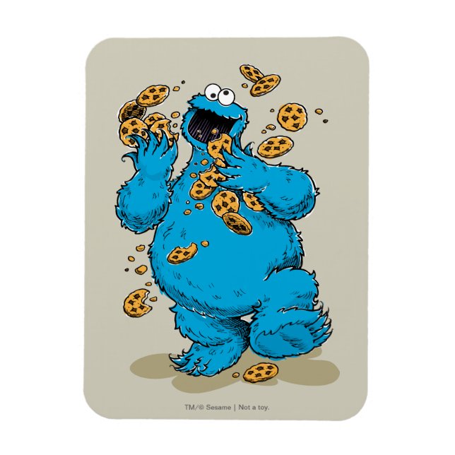 Cookie Monster Crazy Kekse Magnet (Vertikal)