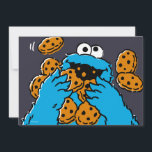 Cookie Monster Eating All the Cookies Karte<br><div class="desc">Satisfy your cravings for fun and cookies with this graphic featuring the one and only Cookie Monster! This showcases a vibrant illustration of Cookie Monster in his element, happily devouring a pile of chocolate chip cookies with crumbs flying everywhere. This classic and instantly recognizable design is cheerful, playful, and sure...</div>