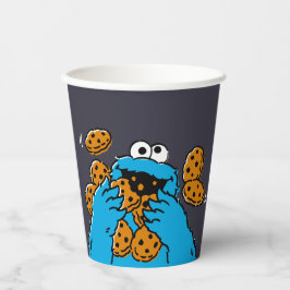 Cookie Monster Eating All the Cookies Pappbecher