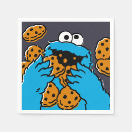 Cookie Monster Eating All the Cookies Serviette