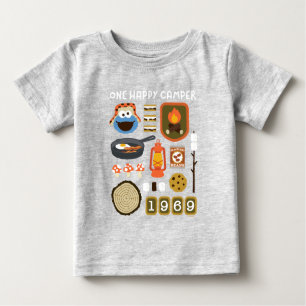 Cookie Monster Ein glücklicher Camper Baby T-shirt