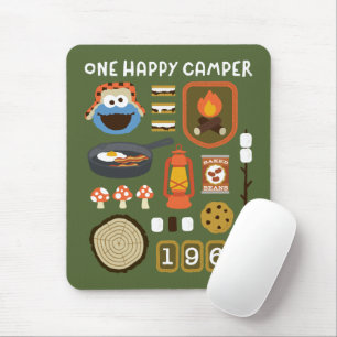 Cookie Monster Ein glücklicher Camper Mousepad