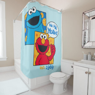 Cookie Monster & Elmo   Ha Ha Yeah Duschvorhang