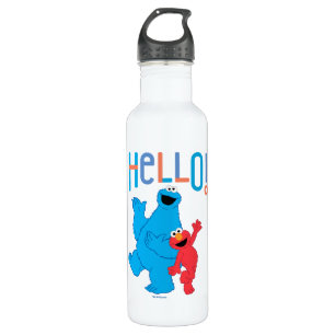 Cookie Monster & Elmo Hallo! Edelstahlflasche