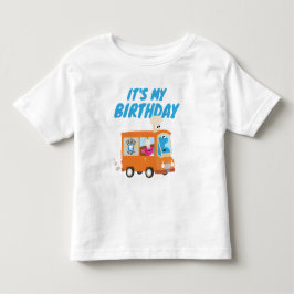 Cookie Monster Food Truck Es ist mein Geburtstag Kleinkind T-shirt