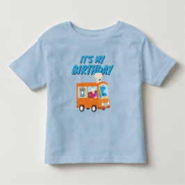 Cookie Monster Food Truck Es ist mein Geburtstag Kleinkind T-shirt
