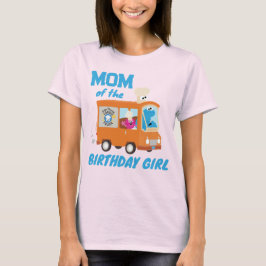 Cookie Monster Food Truck Mama der Geburtstagskart T-Shirt