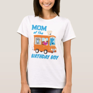 Cookie Monster Food Truck Mama des Geburtstagskind T-Shirt