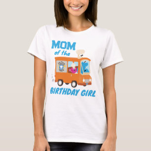 Cookie Monster Food Truck Mama des Geburtstagsmädc T-Shirt