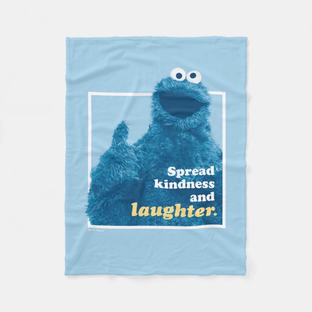 Cookie Monster | Freude und Lachen verbreiten Fleecedecke (Vorderseite)