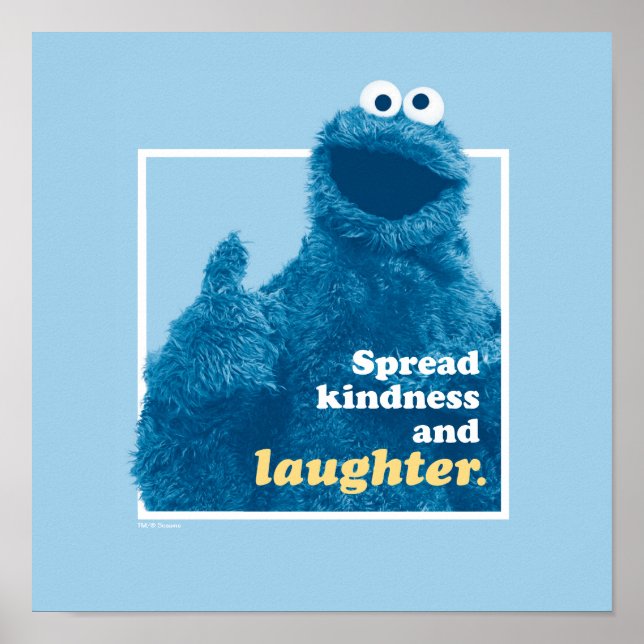 Cookie Monster | Freude und Lachen verbreiten Poster (Vorne)