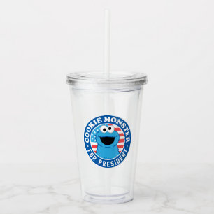 Cookie Monster für den Präsidenten Acryltrinkbecher
