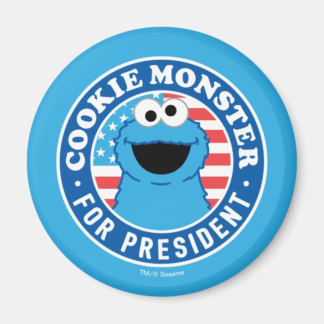 Cookie Monster für den Präsidenten Magnet (Vorne)