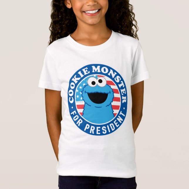 Cookie Monster für den Präsidenten T-Shirt (Vorderseite)