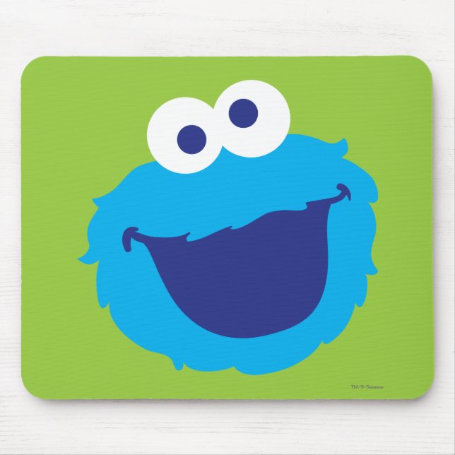 Cookie-Monster-Gesicht Mousepad (Vorne)