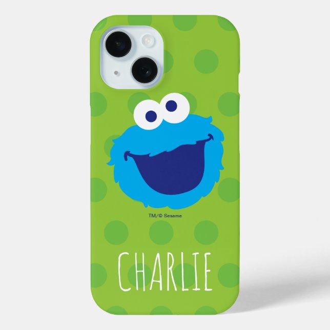 Cookie Monster-Gesicht | Name hinzufügen Case-Mate iPhone Hülle (Rückseite)