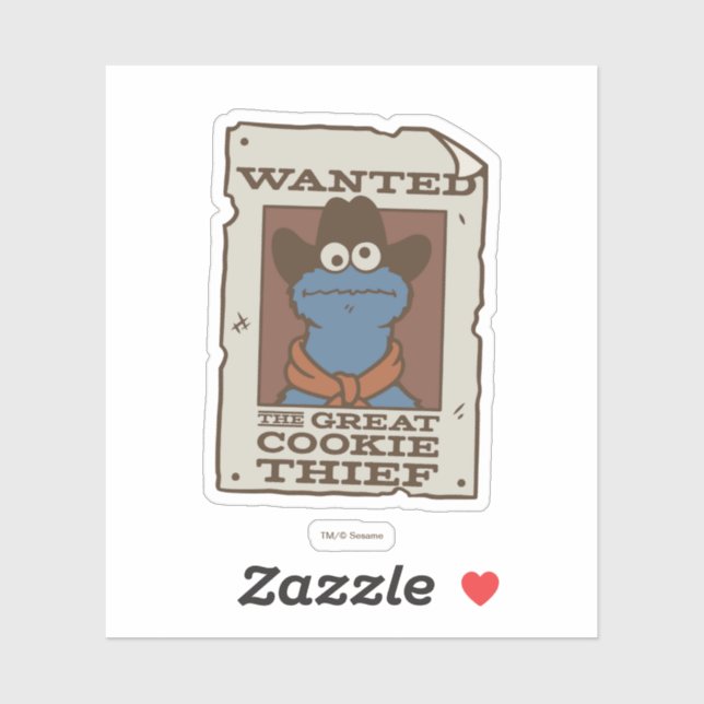 Cookie Monster | Gewollt Poster Aufkleber (Blatt)