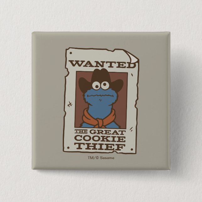 Cookie Monster | Gewollt Poster Button (Vorderseite)