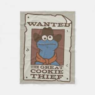 Cookie Monster   Gewollt Poster Fleecedecke
