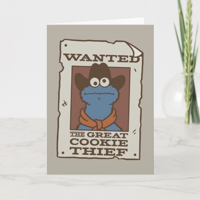 Cookie Monster | Gewollt Poster Karte (Vorderseite)