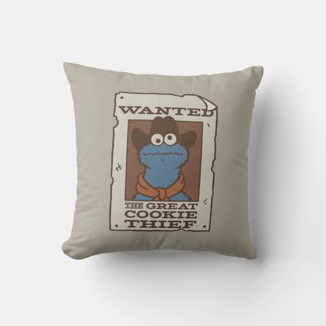Cookie Monster | Gewollt Poster Kissen (Vorderseite)