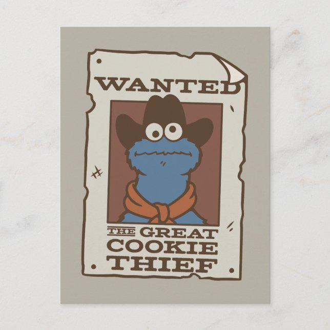 Cookie Monster | Gewollt Poster Postkarte (Vorderseite)
