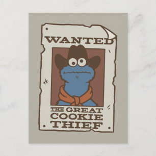 Cookie Monster Gewollt Poster Postkarte