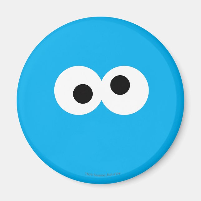 Cookie Monster großes Gesicht Magnet (Vorne)