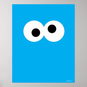 Cookie Monster großes Gesicht Poster