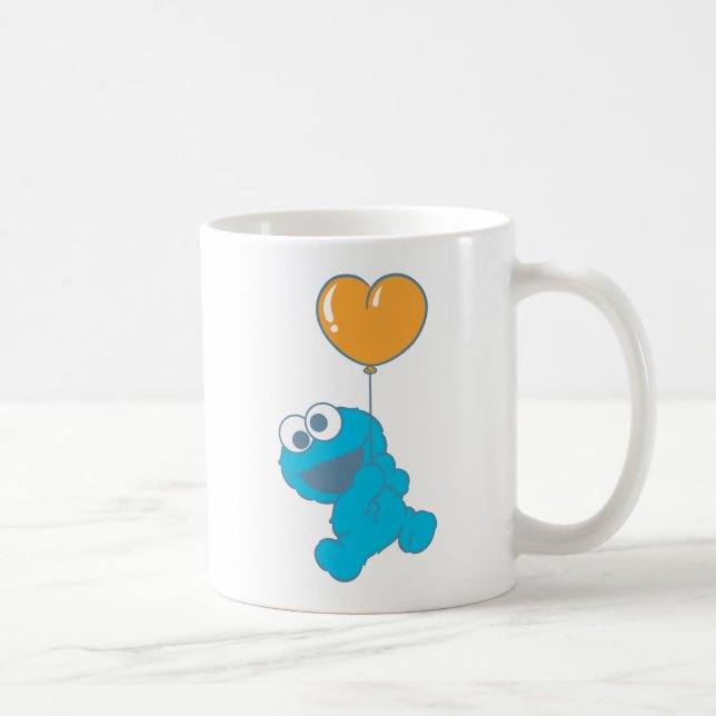Cookie Monster Herzballon Kaffeetasse (Rechts)