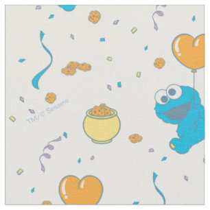 Cookie Monster Herzballon Stoff