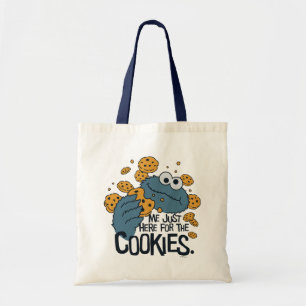 Cookie Monster Ich bin nur hier wegen der Kekse Tragetasche