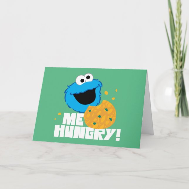 Cookie Monster | Ich habe Hunger! Karte (Vorderseite)