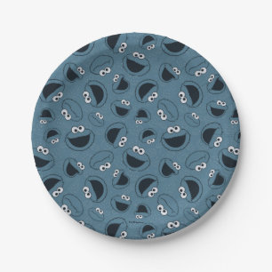Cookie Monster Ich habe Hunger Muster Pappteller