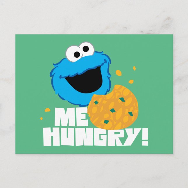 Cookie Monster | Ich habe Hunger! Postkarte (Vorderseite)