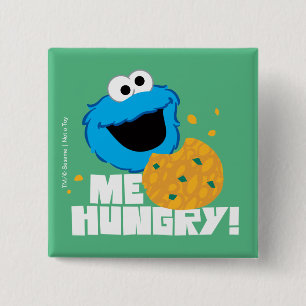 Cookie Monster   Ich hungrig! Button