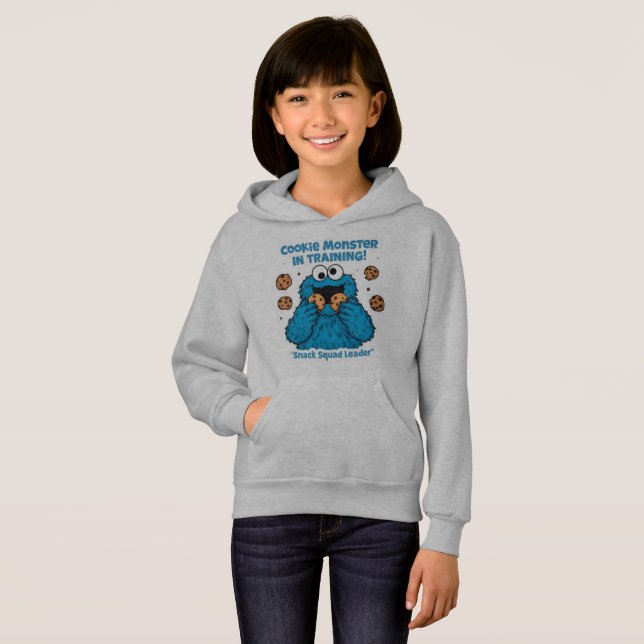 Cookie Monster in Training – Snack Squad Leader  Hoodie (Vorne ganz)