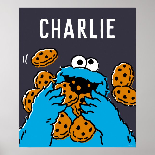 Cookie Monster isst alle Kekse Poster (Vorne)