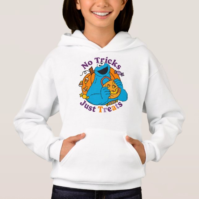 Cookie Monster | Keine Tricks nur Leckereien Hoodie (Vorderseite)