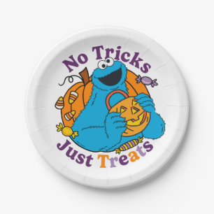 Cookie Monster Keine Tricks nur Leckereien Pappteller
